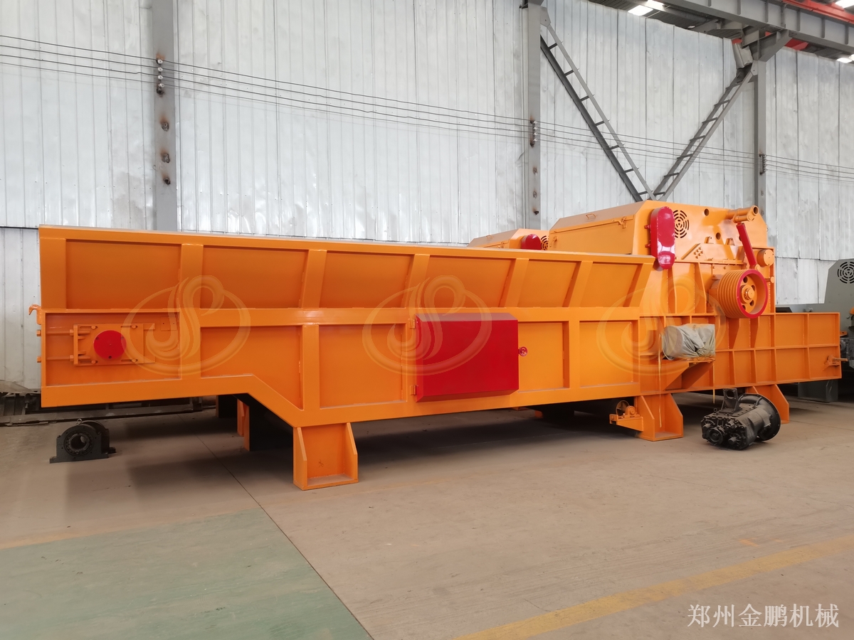 郑州金鹏废旧木材粉碎机处理流程与燃料化预粉碎现场应用应用现场