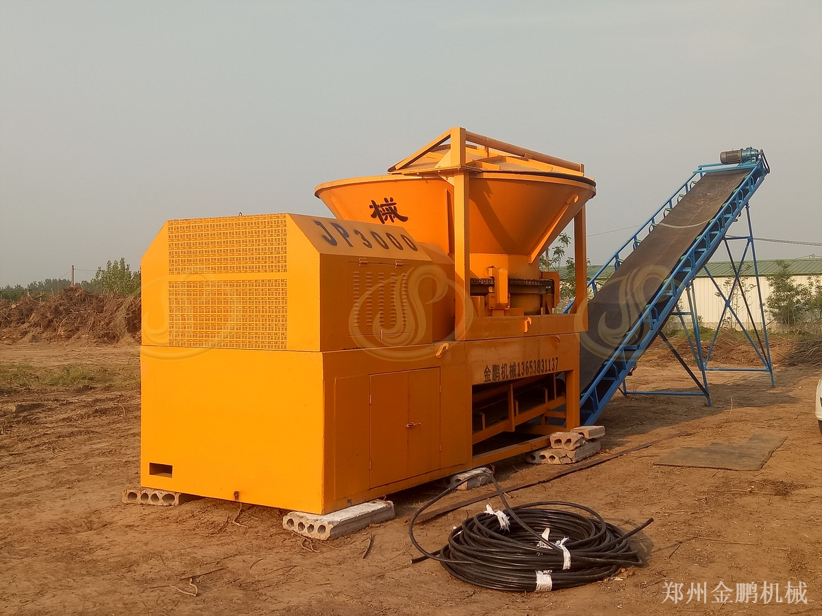 郑州金鹏树根树墩粉碎机选型与圆盘式破碎方案应用现场